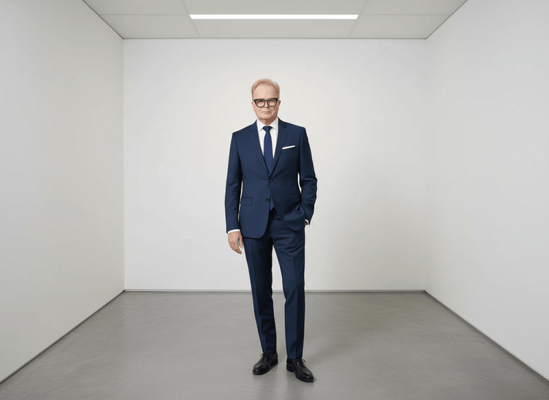 Modern Fit Anzug Marine